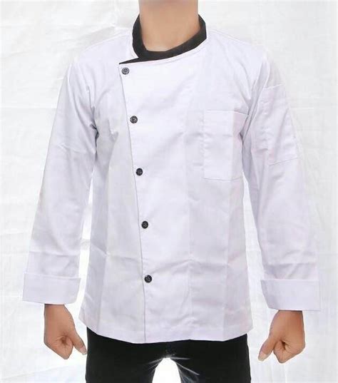 Baju Chef Koki Pria Lengan Panjang Putih Lazada Indonesia