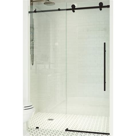 Vigo Elan E Class 48 W X 76 H Single Sliding Frameless Shower Door With Rollerdisk Technology