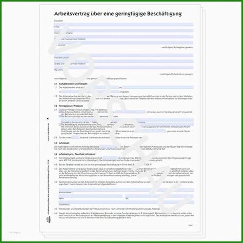 Befristeter Arbeitsvertrag Minijob Muster Kostenlose Vorlagen Zum