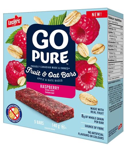 Go Pure Raspberry Fruit And Oat Bars Walmart Canada