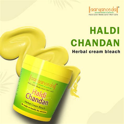 Buy Aryanveda Herbal Bleach Cream Haldi Chandan 250 Gm Online At Best