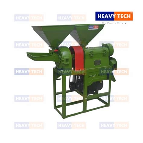 Semi Automatic Combined Mini Rice Mill W Single Phase Capacity