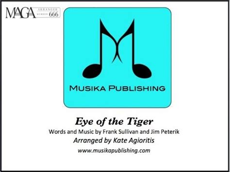 Eye Of The Tiger Clarinet Quartet Sheet Music YouTube