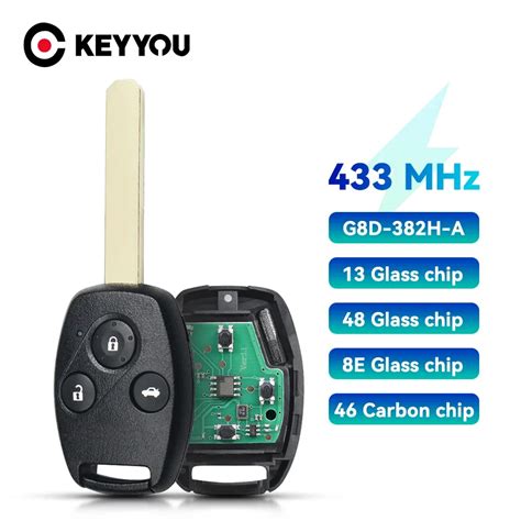 KEYYOU Mando A Distancia Para Coche Llave De 3 Botones Con Chip ID46 13