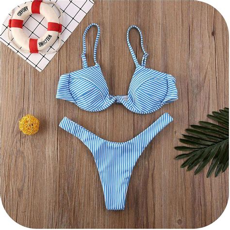 Trajes De Baño Leopard Push Up Bikini Brasileño Tanga Bikini Conjunto 2020 Sexy Vendaje Trajes