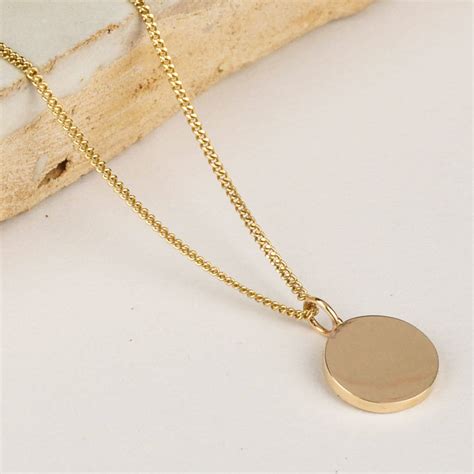 Solid Gold Pendant With Name At Jackie Simmon Blog