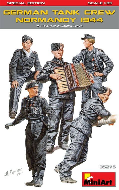 Miniart 1 35 Wwii German Tank Crew Normandy 1944 Ma35275 De Heilige