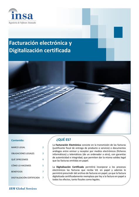 Pdf Facturaci N Electr Nica Y Digitalizaci N Certificada Pdf