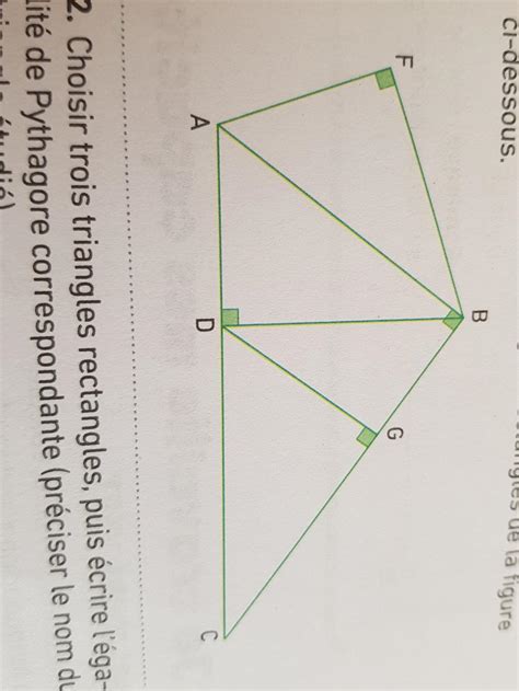 11 1 Nommer Tous Les Triangles Rectangles De La Figure Ci Dessous 2