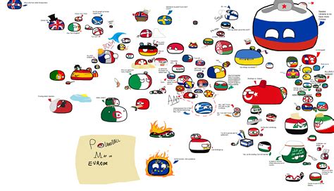 Polandball Map of Europe, North Africa and the Middle East 2017 ...