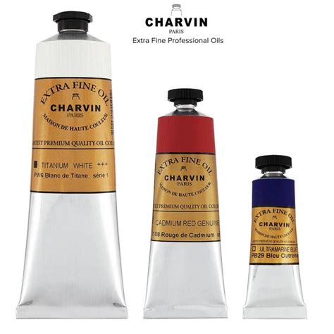 Master Quality Professional Oil Paints Charvin Extra Fine Oils