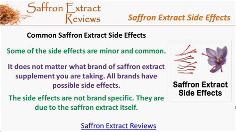 Saffron Extract Side Effects Review on Saffron Extract Side Effects ...