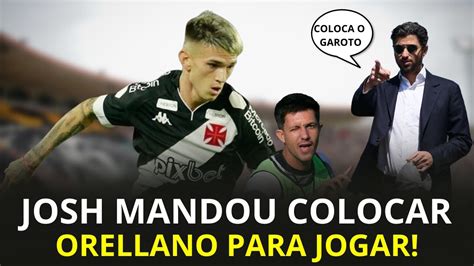 777 PRESSIONA BARBIERI PARA COLOCAR ORELLANO NO TIME TITULAR DO VASCO