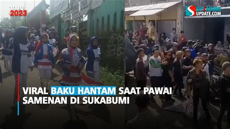 Viral Baku Hantam Saat Pawai Samenan Di Sukabumi Youtube