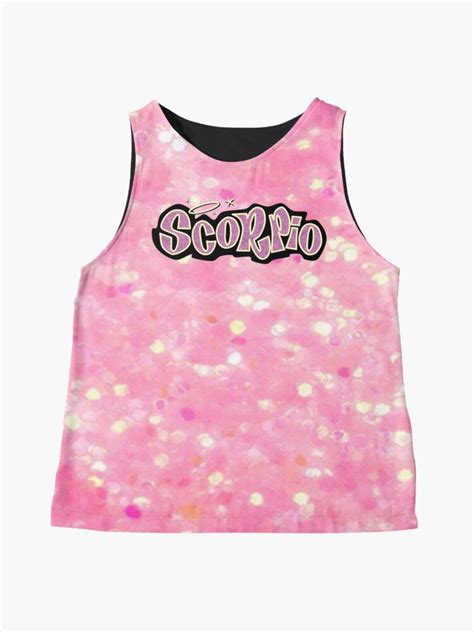 Scorpio Bratz Style Iconic Pink Glitter Font Logo Cute Y2k Aesthetic