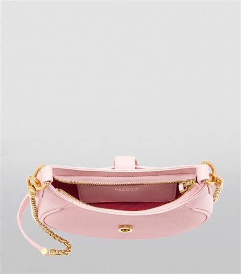 Womens Bvlgari Pink Leather Serpenti Ellipse Shoulder Bag Harrods Uk