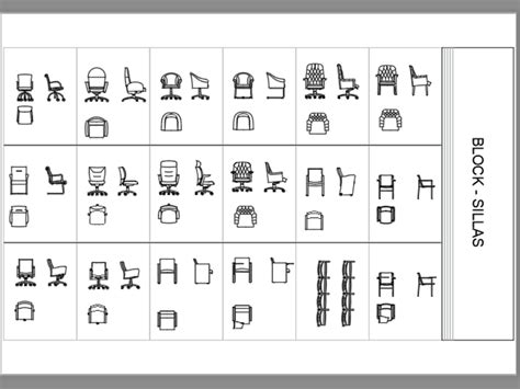 Cadeiras de bloco em AutoCAD Baixar CAD Grátis 449 85 KB Bibliocad