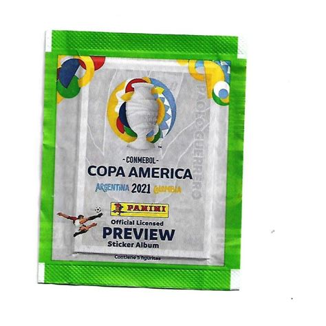 50 Envelopes Lacrados 250 Figurinhas Copa America 2021 Preview