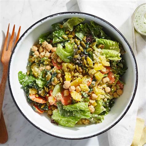 Vegetarian Chopped Power Salad With Creamy Cilantro Dressing Punchfork