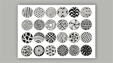 24 Easy Zentangle Patterns For Beginners Circular Zentangle Patterns