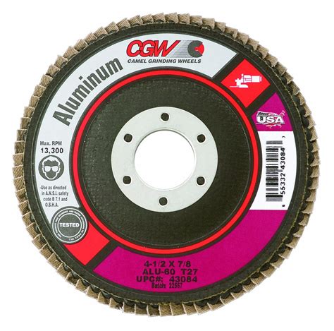 Cgw Abrasives Flap Disc Alum T Grit Pd Grainger