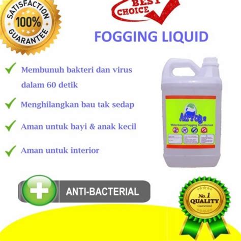 Jual Cairan Liquid Fogging Asap Disinfektan 5liter Cairan Mesin Hot Fog