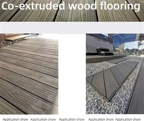 Hoyeah Exterior Wide Width Wpc Decking Waterproof Co Extrusion