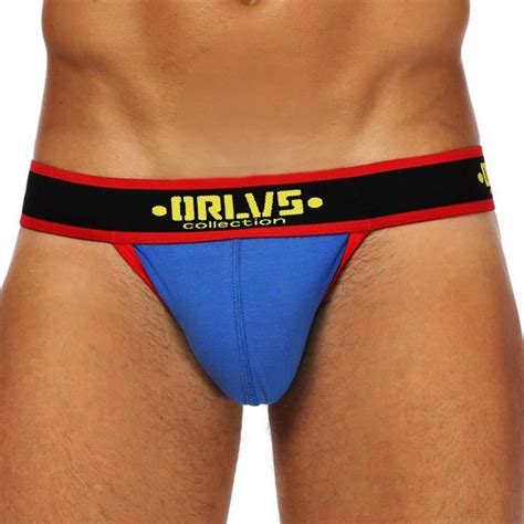 Slip Pour Homme Sexy Lettre Imprim Briefs Bulge Pouch Bleu Ciel Bleu