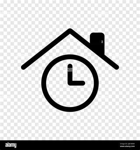 House Time Watch Icon Symbol Stock Vector Image Art Alamy