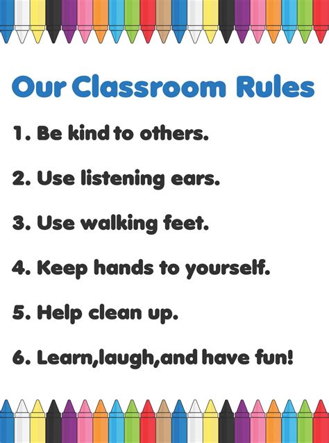 Preschool Rules 10 Free Pdf Printables Printablee Preschool Classroom Rules Classroom