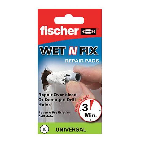 Fischer Wet N Fix Repair Pads Pack Of 10 Wickes Co Uk Repair