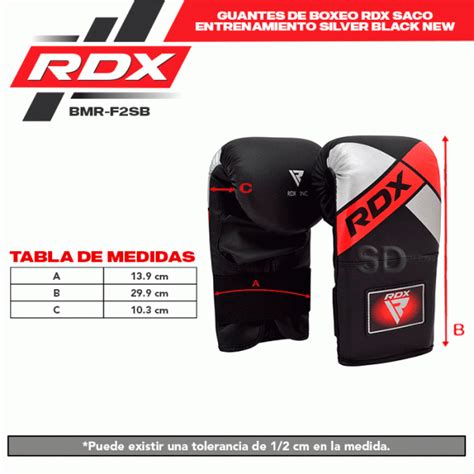 Guantes De Boxeo Rdx Saco Entrenamiento Silver Black New Bmr F Sb