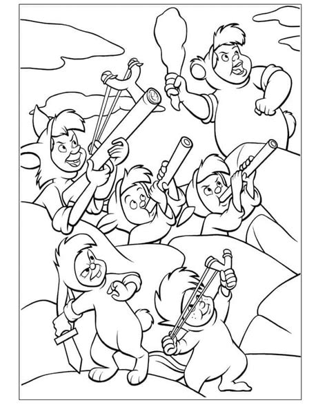 Lost Boys From Disney Peter Pan Coloring Page Download Print Or