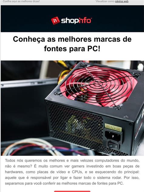 Shopinfo Blog Gamerinfo L Conhea As Melhores Marcas De Fontes Para PC