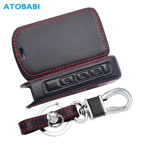 Atobabi Leather Car Key Case Keychain For Mazda Sedan Hatchback Cx