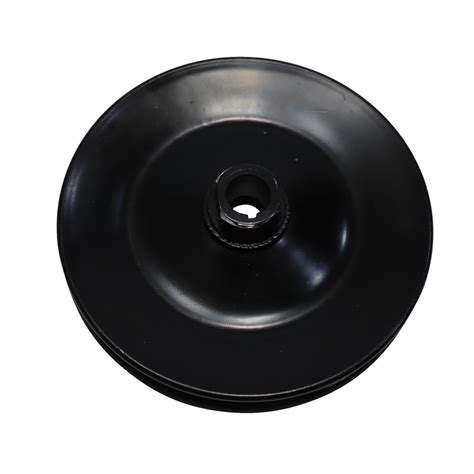 Black Single Groove Power Steering Pulley Chevy