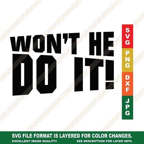 Wont He Do It Religious Black Christian Svg Png  Etsy