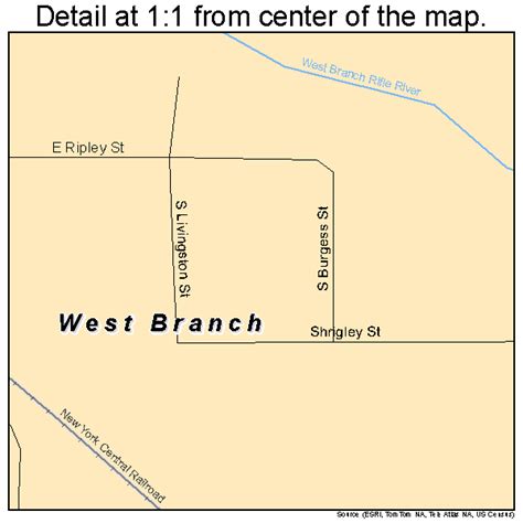 West Branch Michigan Street Map 2685580