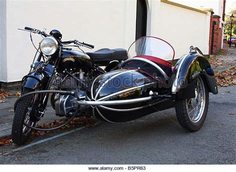 A vintage Vincent motorcycle and sidecar. | Motorcycle, Motorcycle ...