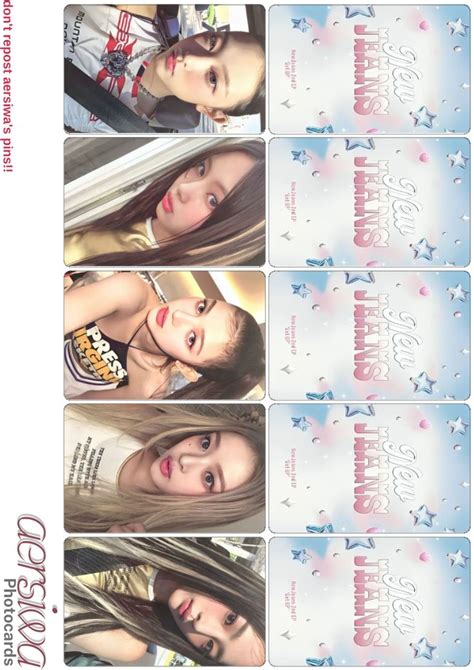 Lomo Card Photocard Printables Templates Jeans Cards Prints