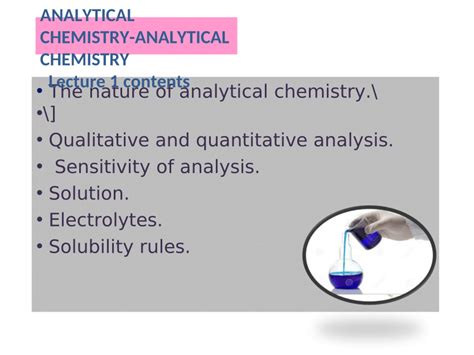 Pdf Introduction To Analytical Chemistry