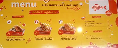 Harga Menu Ngikan Terbaru 2022 2023 Di Jakarta Jakarta