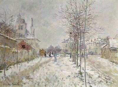 Effetto Della Neve Claude Monet Stampa D Arte