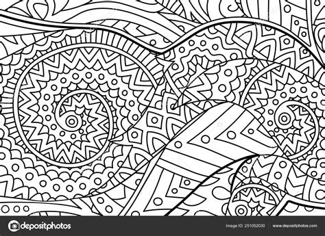 Coloriage page de livre avec beau motif linéaire Vecteur par Rikley