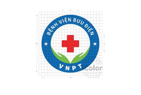 Thiết kế logo bệnh viện bưu điện hiện đại, sang trọng