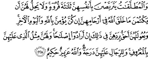 Surat Al Baqarah 2 228 The Noble Qur an القرآن الكريم