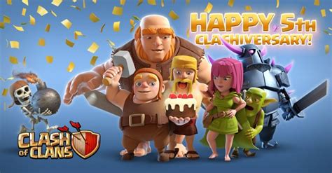 How To Get A 5 Year Anniversary Cake In Clash Of Clans Clash For Dummies