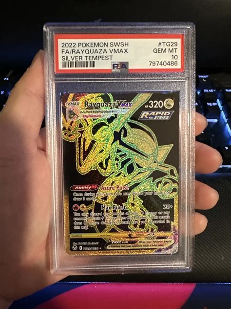 Mavin Psa 10 Rayquaza Vmax Tg29 Silver Tempest Trainer Gallery Full