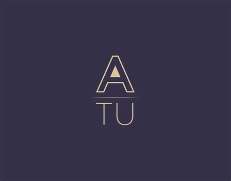 Atu Letter Logo Design Modern Minimalist Vector Images 19584500 Vector