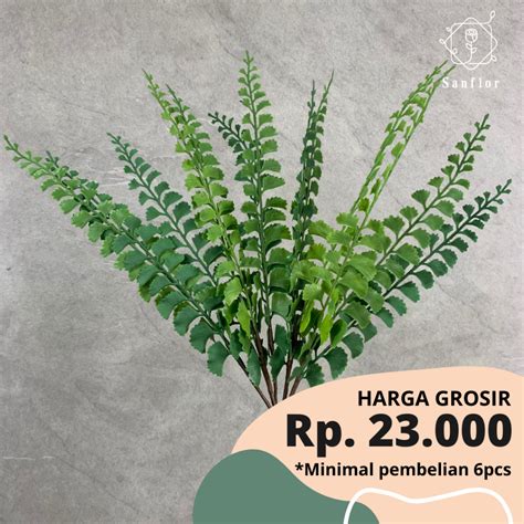 Jual Daun Pakis Suplir Bunga Artificial Tanaman Hias Plastik Hiasan